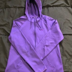 nike purple therma-fit sweater / zip up